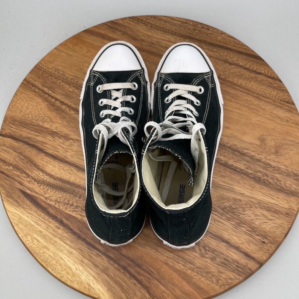 Converse All Star Chuck Taylor Hi Shoes Mens Size 9 Black Skate Casual Sneakers - Picture 5 of 9